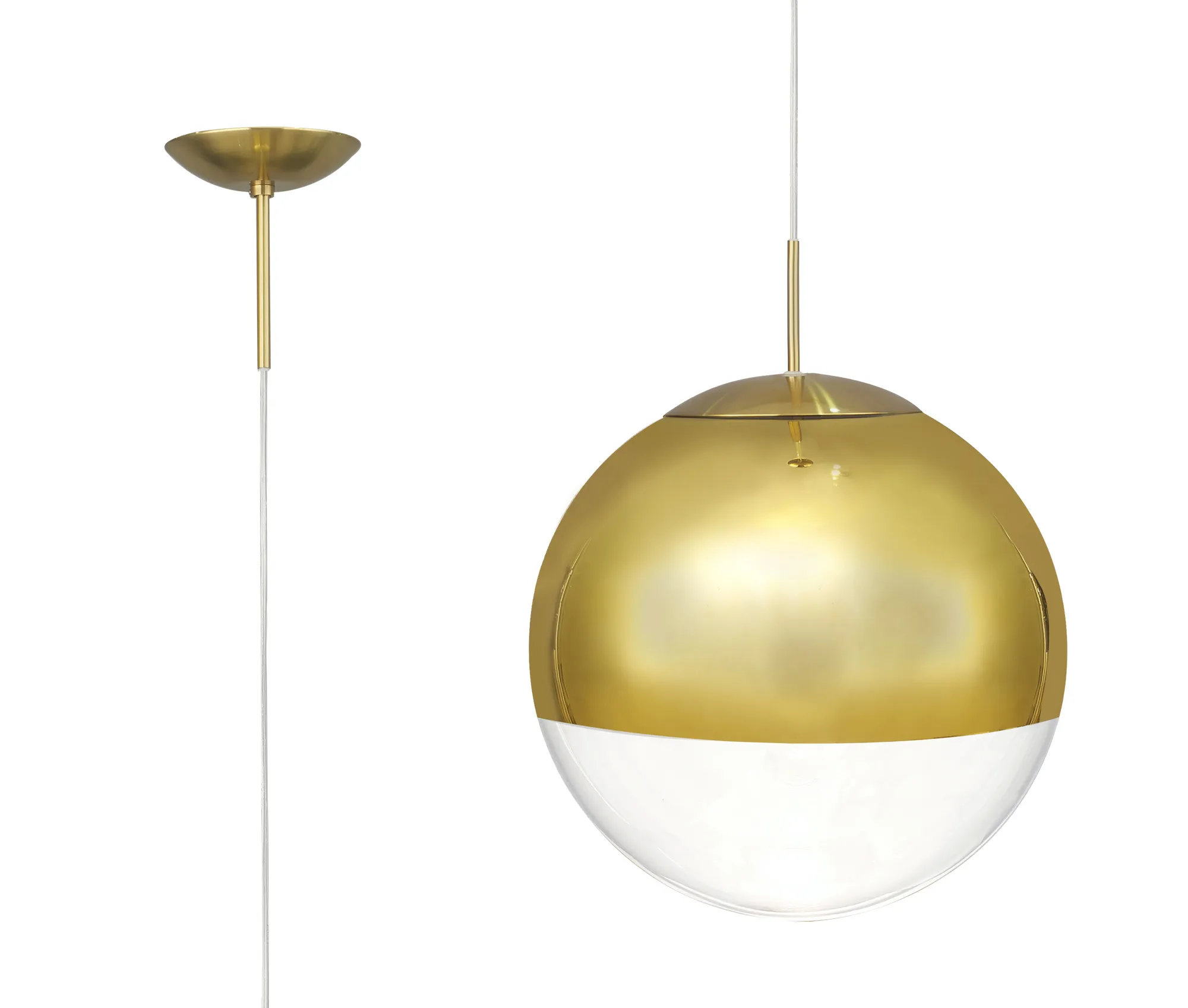 D0657  Miranda 40cm Glass Pendant 1 Light Antique Gold